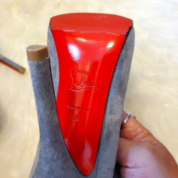Christian Louboutin Fifre Corset Suede Ankle Boots sz. 36 - Picture 8 of 10